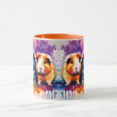 Mug Cochons d'Inde mignons avec des éclaboussures de c (Centre)