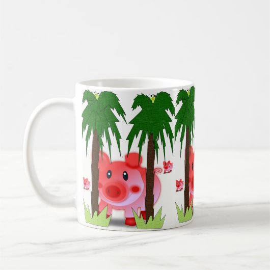 Mug cochons roses (Gauche)