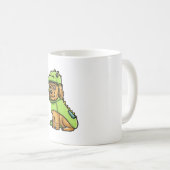 Mug Cockapo Porte-Chien En Costume Dinosaure (Devant droit)