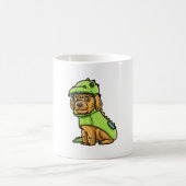 Mug Cockapo Porte-Chien En Costume Dinosaure (Centre)
