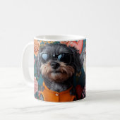 Mug Cockapoo aux roses du cœur pour la Saint-Valentin (Devant gauche)
