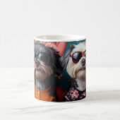 Mug Cockapoo aux roses du cœur pour la Saint-Valentin (Centre)