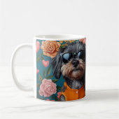 Mug Cockapoo aux roses du cœur pour la Saint-Valentin (Gauche)