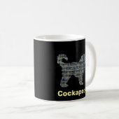 Mug Cockapoo Chien Jaune et Grille Noire (Devant droit)