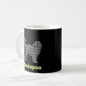 Mug Cockapoo Chien Jaune et Grille Noire (Devant gauche)