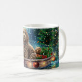 Mug Cockapoo Christmas Festive Voyage (Devant droit)