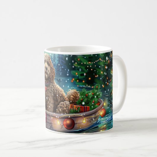 Mug Cockapoo Christmas Festive Voyage (Devant droit)
