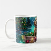 Mug Cockapoo Christmas Festive Voyage (Gauche)