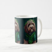 Mug Cockapoo Dog en robe de fête St. Patrick (Devant droit)
