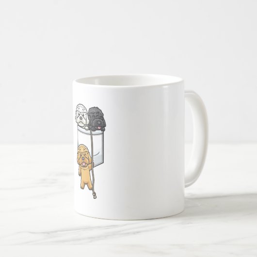 Mug Cockapoo Dog Spoodle dans la poche (Devant droit)