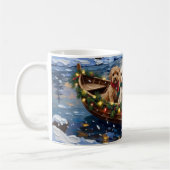 Mug Cockapoo Noël Bateau Fêtes (Gauche)
