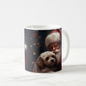 Mug Cockapou avec Noël Festif du Père Noël (Devant droit)