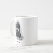 Mug Cockapou noir "La teddy est vaincue" (Devant gauche)