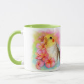 Mug Cockatiel avec le frangipani (Gauche)