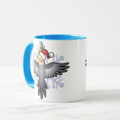 Mug Cockatiel de Noël (Devant gauche)