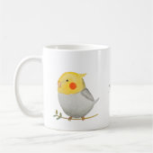 Mug Cockatiel gris jaune mignon animal animal de compa (Gauche)