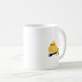 Mug Cockatiel mignon tenant une fourchette (Devant droit)