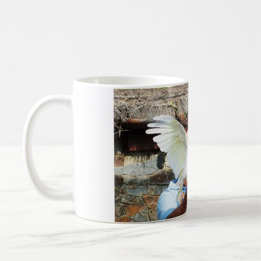 Mug Cockatoo affichant une aile (Gauche)