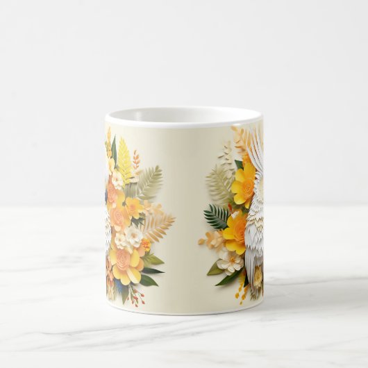 Mug Cockatoo blanc imprimé 3D (Centre)