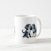 Mug Cocker blanc mignon chiots espagnols amoureux de l (Devant droit)