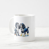 Mug Cocker blanc mignon chiots espagnols amoureux de l (Devant gauche)