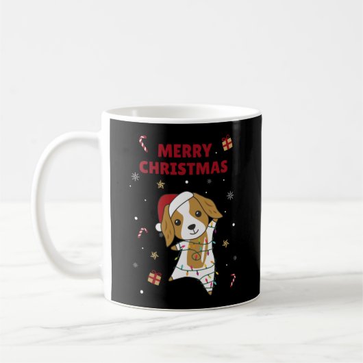 Mug Cocker Espagnol Chien de Noël Animaux d'hiver Chie (Gauche)