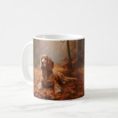 Mug Cocker Spaniel à l'automne Feuilles automne Inspir (Devant gauche)