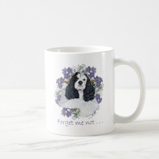 Mug Cocker Spaniel Américain Ne m'oubliez pas (Droite)