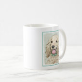 Mug Cocker Spaniel Buff Peinture - Art Chien original (Devant droit)