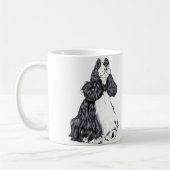 Mug Cocker Spaniel BW Parti (Gauche)
