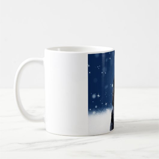 Mug Cocker Spaniel Chien Avec Noël Santa Hat (Gauche)