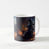Mug Cocker Spaniel Citrouilles Halloween Épouvantable (Devant droit)