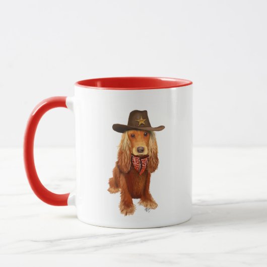 Mug Cocker Spaniel Cowboy (Gauche)