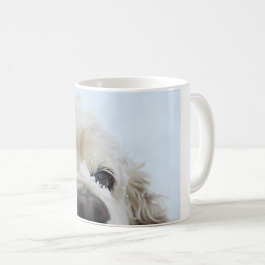 Mug Cocker Spaniel dans la neige (Devant droit)