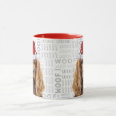 Mug Cocker Spaniel Dog Santa Woof Christmas (Centre)