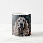 Mug Cocker Spaniel Halloween effroi (Centre)