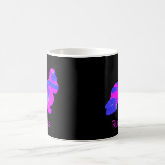 Mug Cocker Spaniel Hot rose Chien Silhouette Noir (Centre)