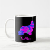 Mug Cocker Spaniel Hot rose Chien Silhouette Noir (Gauche)