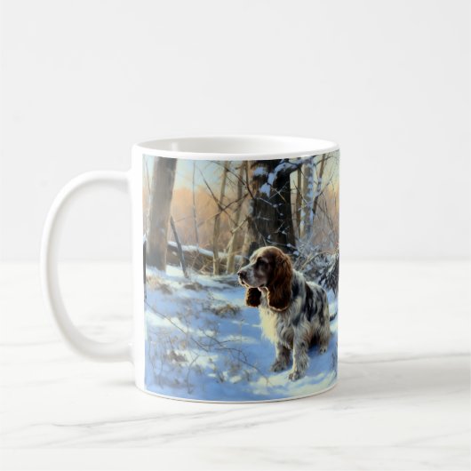 Mug Cocker Spaniel Laisser Neige Noël (Gauche)