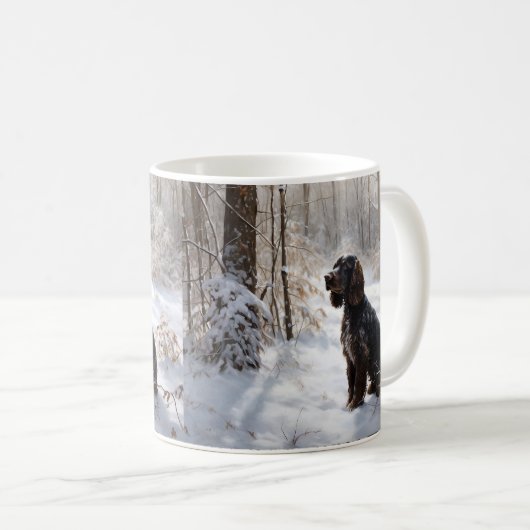 Mug Cocker Spaniel Laisser Neige Noël (Devant droit)