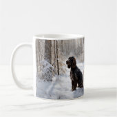 Mug Cocker Spaniel Laisser Neige Noël (Gauche)