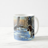 Mug Cocker Spaniel Laissez tomber la neige Noël (Devant droit)