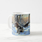 Mug Cocker Spaniel Laissez tomber la neige Noël (Devant gauche)