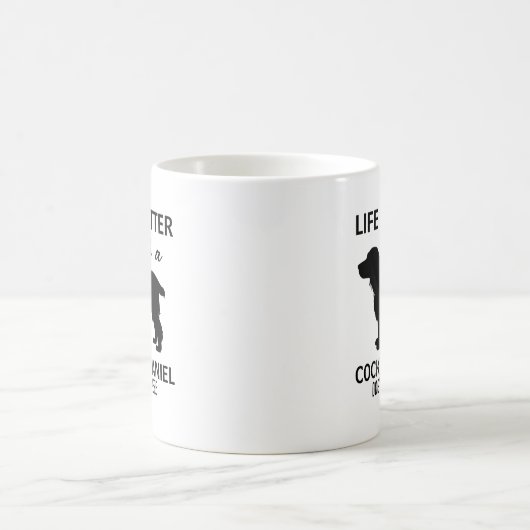 Mug Cocker Spaniel Life est meilleur design (Centre)