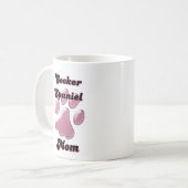 Mug Cocker Spaniel Maman Pink Pawprint (Devant gauche)