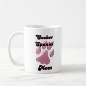Mug Cocker Spaniel Maman Pink Pawprint (Gauche)