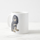 Mug Cocker Spaniel (noir et feu) (Devant gauche)