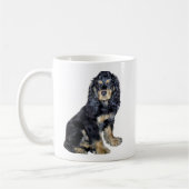 Mug Cocker Spaniel (noir et feu) (Gauche)