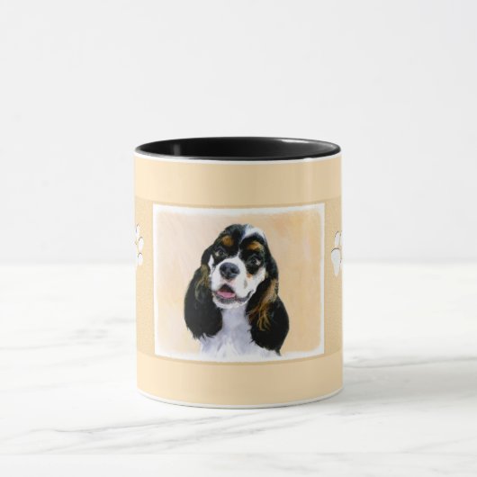 Mug Cocker Spaniel (Parti) Peinture - Art Chien origin (Centre)