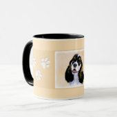 Mug Cocker Spaniel (Parti) Peinture - Art Chien origin (Devant gauche)